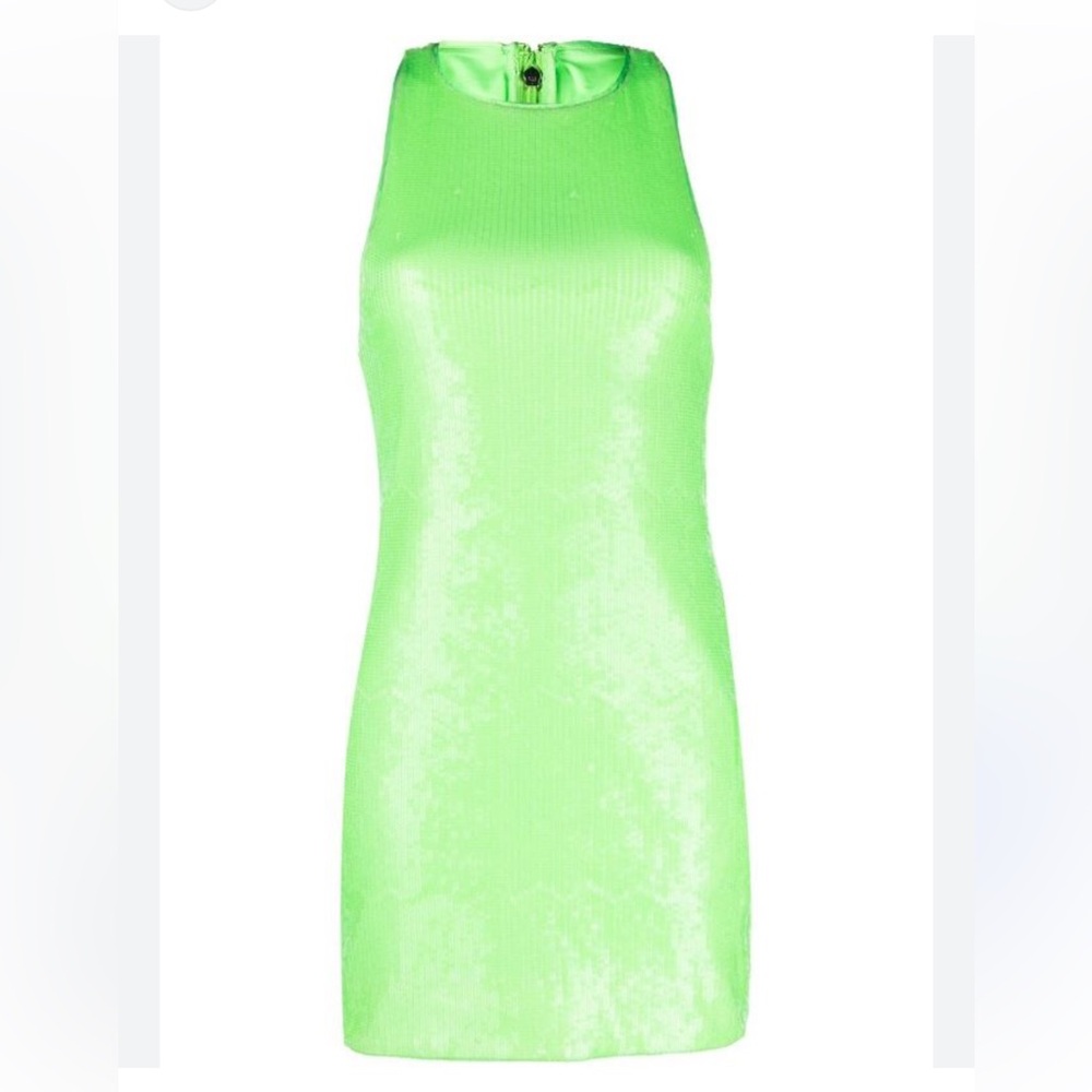 Rotate Neon Green Dress